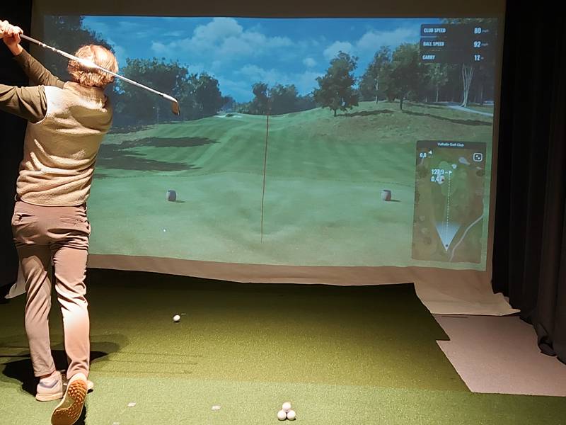 Spel i Trackman Golf Simulator