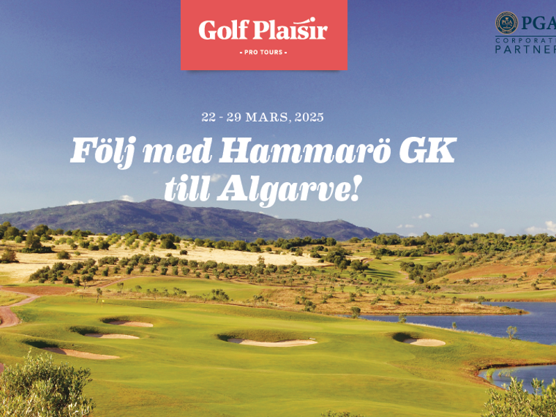 Följ med Hammarö Golfklubb till Algarve 22-29 mars 2025!